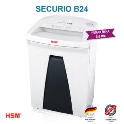 Alternative view of HSM SECURIO B24 Evrak İmha Makinesi / Kağıt Kırpma Makinesi - Düz/Şerit kesim 5,8mm- 35lt