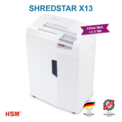 Alternative view of HSM SHREDSTAR X13 Evrak İmha Makinesi / Kağıt Kırpma Makinesi - CD İmha Makinesi - Çapraz/konfeti kesim 4x37 mm - 23lt
