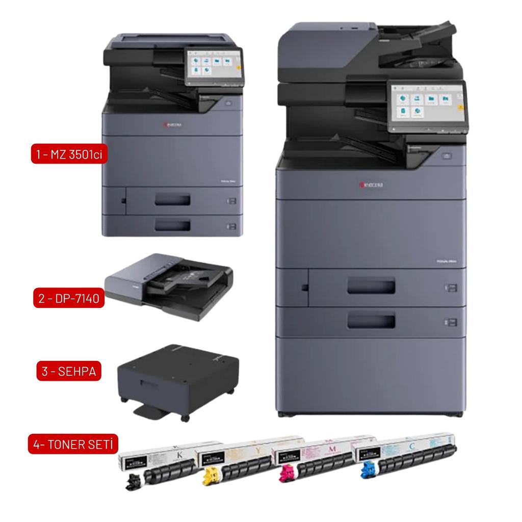 Kyocera TASKalfa MZ3501ci A3 Renkli Çok Fonksiyonlu Lazer Yazıcı - Görsel 2