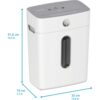 HP OneShred 8CC Evrak İmha Makinesi / Kağıt Kırpma Makinesi - Çapraz/konfeti kesim -5mm x 18mm-15lt - Görsel 4