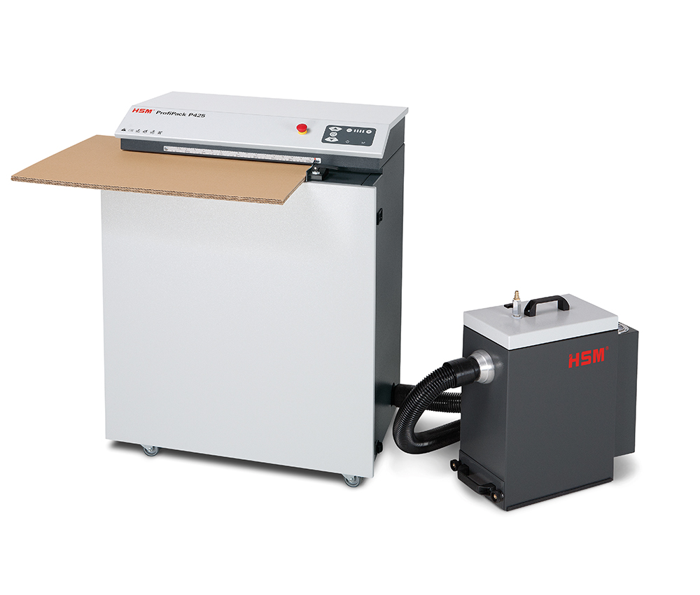 HSM Profipack P425 Vakum Aparatlı Karton İşleme Makinesi / Ambalaj Dolgu Malzemesi Makinesi (Trifaze)